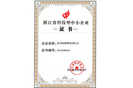 Zhejiang Province Science and Technology Small and Medium Enterprises