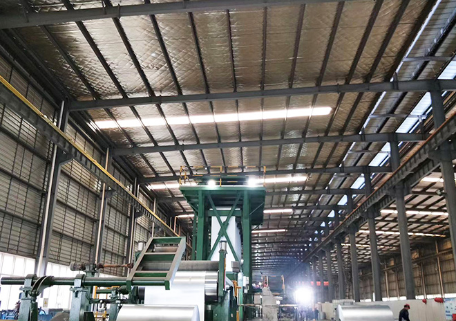 Zhejiang Aoguan Color Coating Line 2 is about to be completed and can produce purification panels, home appliance panels, and printed panels to meet diverse needs